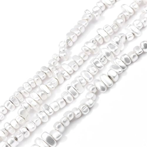 Unregelmäßige Naturstein-Perlen, 38,1 cm, 5–10 mm, mehrfarbiger Kies für Handarbeiten und Schmuckherstellung Unregelmäßige Naturstein-Perlen, 38,1 cm, 5–10 mm, mehrfarbiger Kies für Handarbeiten und Schmuckherstellung von Generisch