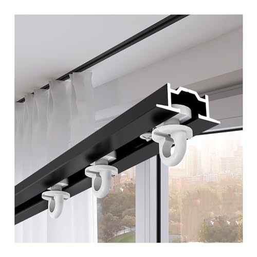 Unsichtbare Vorhangschienen für Deckenmontage, schlankes Design für interne Flügelfenster, verbessert die Privatsphäre Unsichtbare Vorhangschienen für Deckenmontage, schlankes Design für interne Flügelfenster, verbessert die Privatsphäre von Generisch