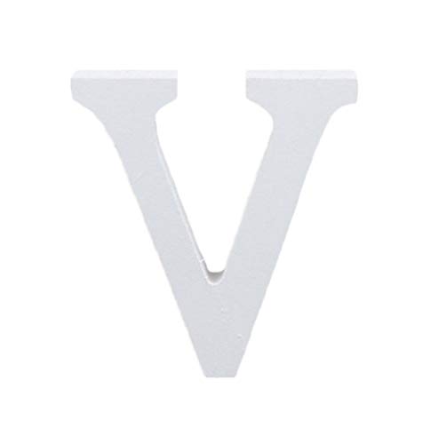 "V" Holzbuchstaben, Alphabet, zum Aufhängen, Wandwörter für Geburtstag, Brautparty, Hochzeit, Heimdekoration "V" Holzbuchstaben, Alphabet, zum Aufhängen, Wandwörter für Geburtstag, Brautparty, Hochzeit, Heimdekoration von Generisch