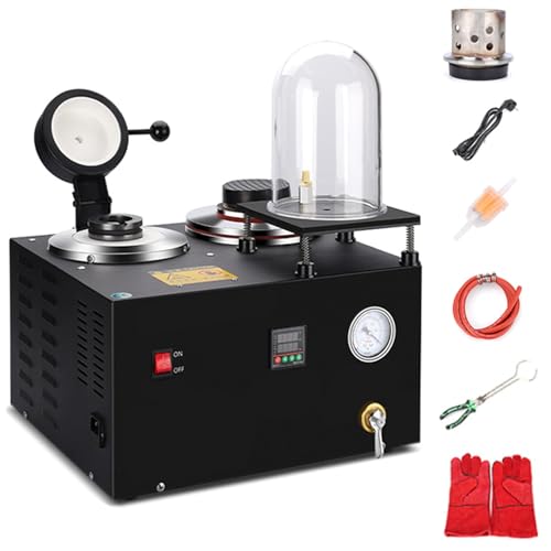 Vakuumgießmaschine mit Propan-Schmelzofen, Temperaturregelung bis zu 1250 °C, inklusive Graphittiegel zum Schmelzen von Edel- und Altmetallen Vakuumgießmaschine mit Propan-Schmelzofen, Temperaturregelung bis zu 1250 °C, inklusive Graphittiegel zum Schmelzen von Edel- und Altmetallen von Generisch