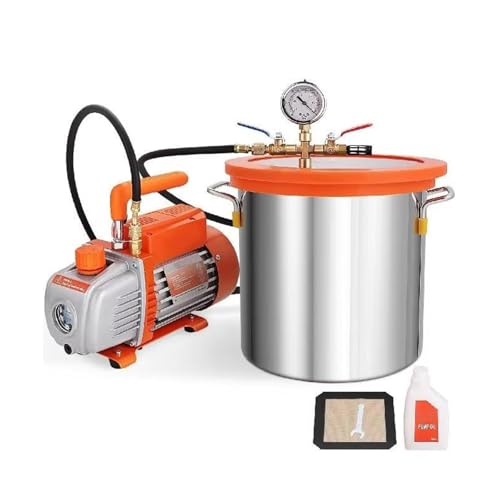 Vakuumkammer mit Pumpen-Set für Epoxidharz-Entgasung, Holzstabilisierung und DIY-Projekte von Generisch