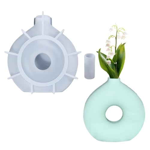 Vasenformen für Epoxidharz, Donut-Form, Silikon-Vasenform, Blumen-Konservierungsform, Silikonharz-Vasenherstellung, Epoxid-Blumenvasen-Form, Kunsthandwerk Vasenform für Blumen, Harzformen Vasenformen für Epoxidharz, Donut-Form, Silikon-Vasenform, Blumen-Konservierungsform, Silikonharz-Vasenherstellung, Epoxid-Blumenvasen-Form, Kunsthandwerk Vasenform für Blumen, Harzformen von Generisch