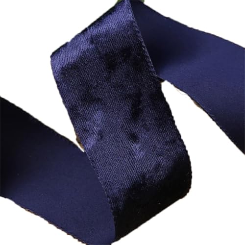 Veloursbänder zum Selbermachen, Fliege, Haarzubehör, handgefertigt, 9,1 m, 2,5 cm x 3,8 cm, Marineblau, 25 mm Veloursbänder zum Selbermachen, Fliege, Haarzubehör, handgefertigt, 9,1 m, 2,5 cm x 3,8 cm, Marineblau, 25 mm von Generisch