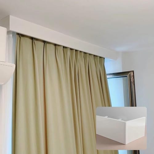 Verdunkelungsvorhang-Palme-Box – Dekoratives vertikales Volant-Gesimsbrett für Fensterkassetten, keine Schienen erforderlich, stilvolle Heimdekoration, perfekt zum Blockieren von Licht und f Verdunkelungsvorhang-Palme-Box – Dekoratives vertikales Volant-Gesimsbrett für Fensterkassetten, keine Schienen erforderlich, stilvolle Heimdekoration, perfekt zum Blockieren von Licht und f von Generisch