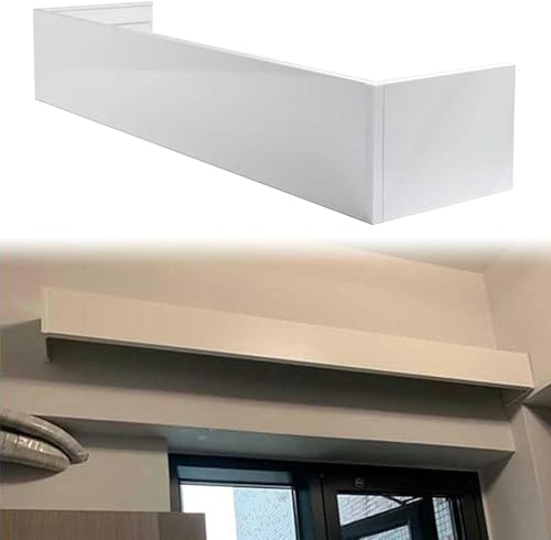 Verdunkelungsvorhang-Volant-Box – Decken-/Wandmontage, Querbehang für Fenster, dekorative Stangenabdeckung, keine Spuren erforderlich Verdunkelungsvorhang-Volant-Box – Decken-/Wandmontage, Querbehang für Fenster, dekorative Stangenabdeckung, keine Spuren erforderlich von Generisch