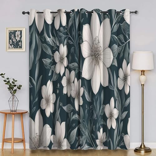 Verdunklungsvorhänge Geometrisch, Vorhang Blickdicht Muster Vorhänge mit öSen 2er Set für Schlafzimmer Kinderzimmer, Deko Gardinen Wohnzimmer - B140 x H200 cm aA4117 von Generisch