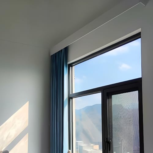 Versteckte Vorhangschiene, 5,8 m, doppelte Deckenhalterungsschiene, Aluminium-Vorhanggleiter für Fenster und Küchen, stilvolle und langlebige Vorhanglösung von Generisch