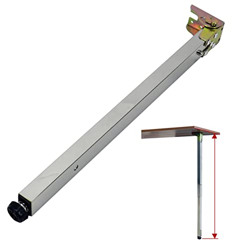 Verstellbare, faltbare Möbelbeine, 1 Packung, Teleskop-Tischfüße aus Metall, für Essschränke, Wohnmobile und Stangen, inklusive Schrauben (Größe:145cm/57.09) von Generisch