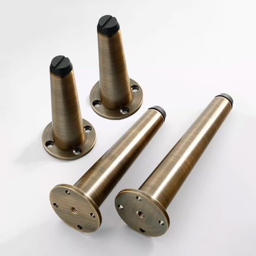 Verstellbare, konische Messing-Möbelbeine, 4 Stück, perfekt für Schrank, Kleiderschrank, TV-Schrank, Nachttisch, 5 cm Höhe Verstellbare, konische Messing-Möbelbeine, 4 Stück, perfekt für Schrank, Kleiderschrank, TV-Schrank, Nachttisch, 5 cm Höhe von Generisch
