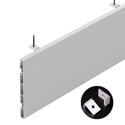 Verstellbare Aluminium-Vorhangschiene, 10,2 cm hoch, anpassbare Deckenmontage, Verdunkelungsrahmen, 6,8 m lang, ideal für Heimdekoration und Fensterbehandlungen Verstellbare Aluminium-Vorhangschiene, 10,2 cm hoch, anpassbare Deckenmontage, Verdunkelungsrahmen, 6,8 m lang, ideal für Heimdekoration und Fensterbehandlungen von Generisch