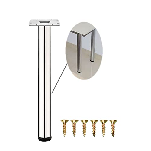 Verstellbare Beine für Frühstücksbar aus Edelstahl, Höhe 35 cm, perfekt für Esstische und Bürotische, langlebige Stütze, Möbelbeine, modernes Design für vielseitigen Gebrauch von Generisch