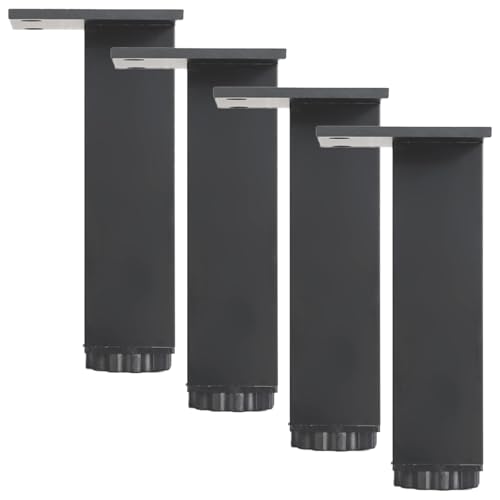 Verstellbare Couchbeine, 20 cm, Aluminiumlegierung, Möbelbeine, 4 Stück, eloxierte Oberfläche, vielseitige Höhe: 6–40 cm, ideal für Sofas und Tische Verstellbare Couchbeine, 20 cm, Aluminiumlegierung, Möbelbeine, 4 Stück, eloxierte Oberfläche, vielseitige Höhe: 6–40 cm, ideal für Sofas und Tische von Generisch