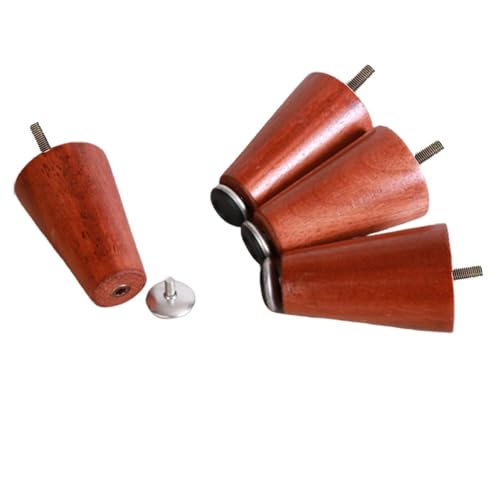 Verstellbare Couchtischbeine aus Holz – 4 Stück, konische Möbel-Ersatzfüße für Schrank, Esstisch, Nachttisch, Ottomane, TV-Ständer, Loveseat, Kommode, Bett, M8-Bolzen Verstellbare Couchtischbeine aus Holz – 4 Stück, konische Möbel-Ersatzfüße für Schrank, Esstisch, Nachttisch, Ottomane, TV-Ständer, Loveseat, Kommode, Bett, M8-Bolzen von Generisch