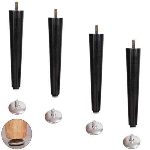 Verstellbare Couchtischbeine aus Holz – Set mit 4 konischen Möbel-Ersatzfüßen für Schrank, Esstisch, Nachttisch, Ottomane, TV-Ständer, Loveseat, Kommode, Bett, M8 Bolzen kompatibel Verstellbare Couchtischbeine aus Holz – Set mit 4 konischen Möbel-Ersatzfüßen für Schrank, Esstisch, Nachttisch, Ottomane, TV-Ständer, Loveseat, Kommode, Bett, M8 Bolzen kompatibel von Generisch
