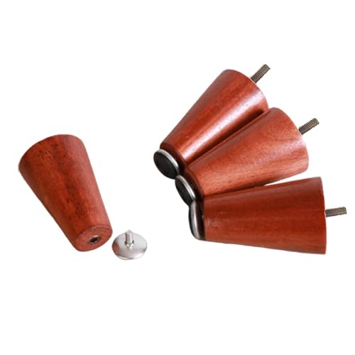 Verstellbare Couchtischbeine aus Holz – Set mit 4 konischen Möbel-Ersatzfüßen für Sofa, Schrank, Esstisch, Nachttisch, Ottomane, TV-Ständer, Loveseat, Kommode, Bett, Bolzen M8 Verstellbare Couchtischbeine aus Holz – Set mit 4 konischen Möbel-Ersatzfüßen für Sofa, Schrank, Esstisch, Nachttisch, Ottomane, TV-Ständer, Loveseat, Kommode, Bett, Bolzen M8 von Generisch