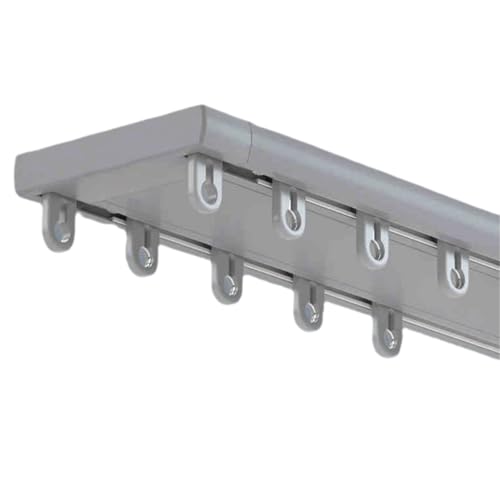 Verstellbare Deckenvorhangschiene – leise, rostfreie Aluminium-Vorhangschiene für Schlafzimmer – leichtgängige Rollen, einfache Installation, modernes Design, perfekt für Heimdekoration. Verstellbare Deckenvorhangschiene – leise, rostfreie Aluminium-Vorhangschiene für Schlafzimmer – leichtgängige Rollen, einfache Installation, modernes Design, perfekt für Heimdekoration. von Generisch