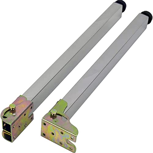 Verstellbare Edelstahl-Möbelbeine, ausziehbare Metallstützfüße für DIY-Schreibtische, Tische und Arbeitsplatten, höhenverstellbar (Größe: 98 cm) von Generisch
