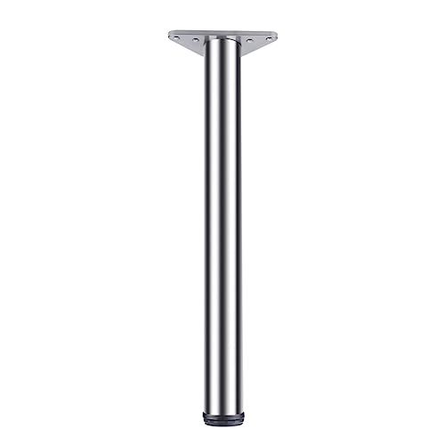 Verstellbare Edelstahl-Möbelbeine, zylindrische Metall-Tischfüße für DIY-Projekte, Küchen- und Schreibtischstütze, anpassbare Höhe (110 cm), mit Schrauben, langlebig und stilvoll von Generisch