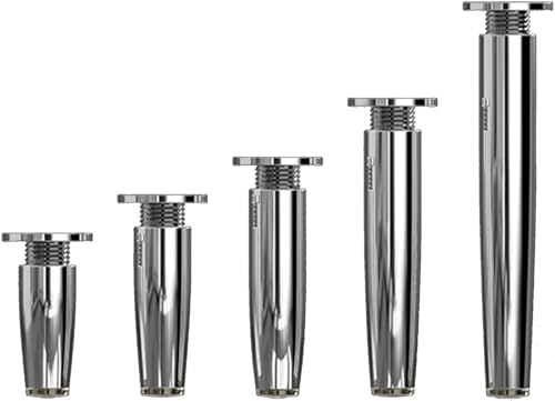 Verstellbare Edelstahl-Möbelbeine – LYF-Metall-Stützfüße für Schränke und Badezimmer, 15 cm hoch, glatte Chromoberfläche, langlebige Beschläge, größere Stabilität Verstellbare Edelstahl-Möbelbeine – LYF-Metall-Stützfüße für Schränke und Badezimmer, 15 cm hoch, glatte Chromoberfläche, langlebige Beschläge, größere Stabilität von Generisch