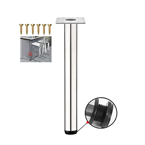 Verstellbare Edelstahl-Möbelbeine für Frühstücksbar, 95 cm Höhe, 150 kg Tragkraft, perfekt für Küchenarbeitsplatten und moderne Innenräume von Generisch