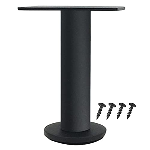 Verstellbare Edelstahl-Tischbeine, Set mit 4 schwarzen Metall-Möbelbeinen für Couchtisch, TV-Ständer, Sofa, Kleiderschrank, Beistelltisch – 13 cm, mit Schrauben im Lieferumfang enthalten Verstellbare Edelstahl-Tischbeine, Set mit 4 schwarzen Metall-Möbelbeinen für Couchtisch, TV-Ständer, Sofa, Kleiderschrank, Beistelltisch – 13 cm, mit Schrauben im Lieferumfang enthalten von Generisch