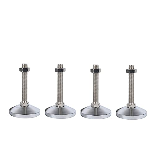 Verstellbare Gewinde-Nivellierfüße, 4 robuste Möbelbeine, perfekt für DIY-Projekte, Werkbänke und Ausrüstung, langlebig, verstellbare Tischfüße (D80 x 20 x 150 mm) von Generisch