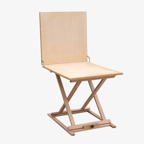 Verstellbare Holzstaffelei – stabiler Schreibtisch-Kunstständer, faltbarer Zeichentisch für professionelle Künstler, multifunktional und tragbar, ideal für Zuhause und Studio von Generisch