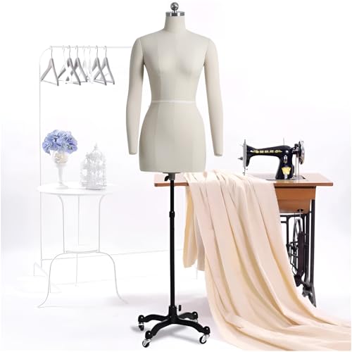 Verstellbare Kleiderpuppe mit Rädern, abnehmbaren Armen und Schulterschnalle für professionelles Nähen und Anpassen Verstellbare Kleiderpuppe mit Rädern, abnehmbaren Armen und Schulterschnalle für professionelles Nähen und Anpassen von Generisch