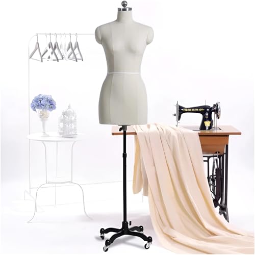 Verstellbare Kleiderpuppe mit Rädern, abnehmbaren Armen und Schulterschnalle für professionelles Nähen und Anpassen Verstellbare Kleiderpuppe mit Rädern, abnehmbaren Armen und Schulterschnalle für professionelles Nähen und Anpassen von Generisch