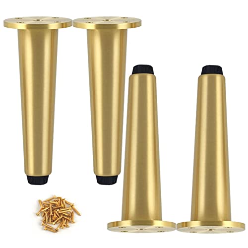 Verstellbare Messing-Möbelbeine, Set mit 4 Metall-Stützfüßen für Sofa, Stuhl, Schrank, Bett, höhenverstellbar, 0 bis 12 mm, perfekt für Heimdekoration und Möbel-Upgrade Verstellbare Messing-Möbelbeine, Set mit 4 Metall-Stützfüßen für Sofa, Stuhl, Schrank, Bett, höhenverstellbar, 0 bis 12 mm, perfekt für Heimdekoration und Möbel-Upgrade von Generisch