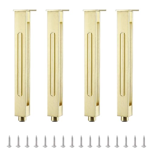 Verstellbare Metall-Möbelbeine, Set mit 4 Ersatzbeinen aus Aluminiumlegierung für Tisch, Schrank, Sofa und Schreibtisch, 30 cm Höhe Verstellbare Metall-Möbelbeine, Set mit 4 Ersatzbeinen aus Aluminiumlegierung für Tisch, Schrank, Sofa und Schreibtisch, 30 cm Höhe von Generisch