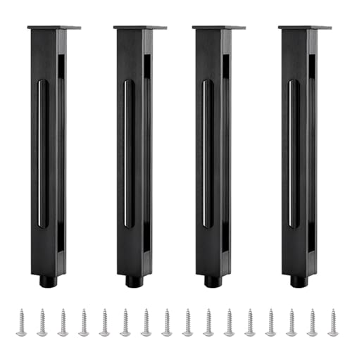 Verstellbare Metall-Möbelbeine, Set mit 4 Ersatzbeinen aus Aluminiumlegierung für Tisch, Schrank, Sofa und Schreibtisch, 30 cm Höhe Verstellbare Metall-Möbelbeine, Set mit 4 Ersatzbeinen aus Aluminiumlegierung für Tisch, Schrank, Sofa und Schreibtisch, 30 cm Höhe von Generisch