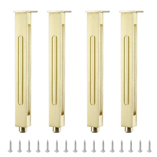 Verstellbare Metall-Möbelbeine, Set mit 4 Ersatzbeinen aus Aluminiumlegierung für Tisch, Schrank, Sofa und Schreibtisch, 30 cm Höhe Verstellbare Metall-Möbelbeine, Set mit 4 Ersatzbeinen aus Aluminiumlegierung für Tisch, Schrank, Sofa und Schreibtisch, 30 cm Höhe von Generisch