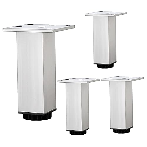 Verstellbare Möbelbeine, 4 Stück, Schwarz/Weiß, Aluminium, Schrank-/Tischfüße, quadratische Ersatzbeine für Heimwerker, 8 cm bis 30 cm, mit Schrauben, perfekt für Heimdekoration Verstellbare Möbelbeine, 4 Stück, Schwarz/Weiß, Aluminium, Schrank-/Tischfüße, quadratische Ersatzbeine für Heimwerker, 8 cm bis 30 cm, mit Schrauben, perfekt für Heimdekoration von Generisch