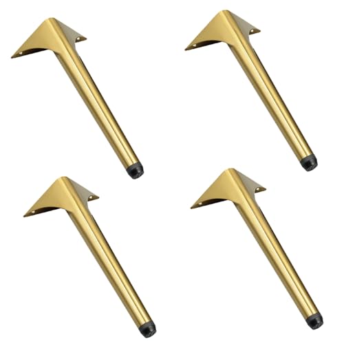 Verstellbare Möbelbeine, 4 Stück, goldfarben, 18 cm, Sofa-Ersatzstütztisch, Nachttisch, Kommode, Heimdekoration, Zubehör, verbessern Sie Ihren Möbelstil von Generisch