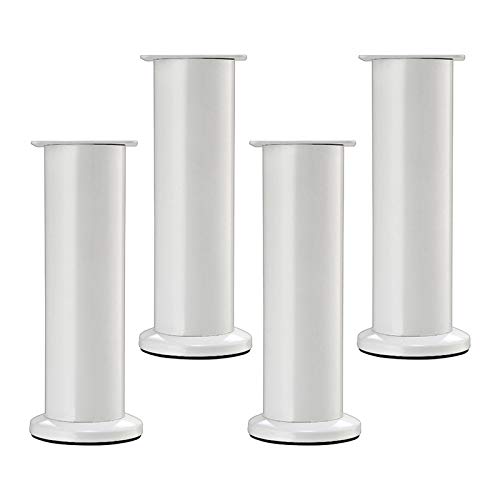 Verstellbare Möbelbeine, Edelstahl, Schrankfüße, Metall-Tischbeine, höhenverstellbar, für Sofa, Couchtisch, TV-Ständer, Bett, Weiß, 18 cm, 4 Stück Verstellbare Möbelbeine, Edelstahl, Schrankfüße, Metall-Tischbeine, höhenverstellbar, für Sofa, Couchtisch, TV-Ständer, Bett, Weiß, 18 cm, 4 Stück von Generisch