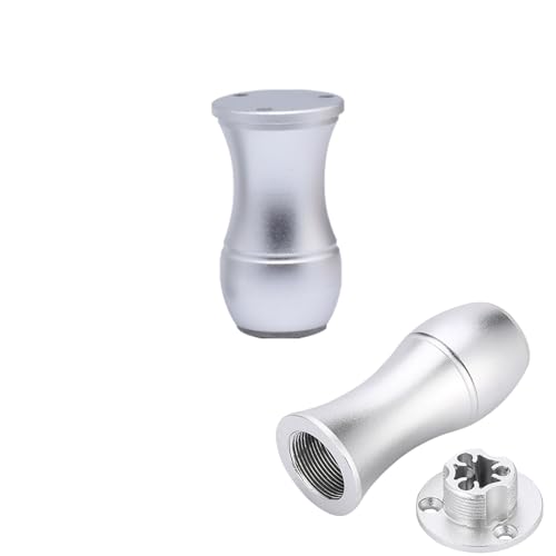 Verstellbare Möbelbeine, konische Sofabeine, Aluminiumlegierung, Tischfüße, Höhe 8-15 cm, 4 Stück von Generisch
