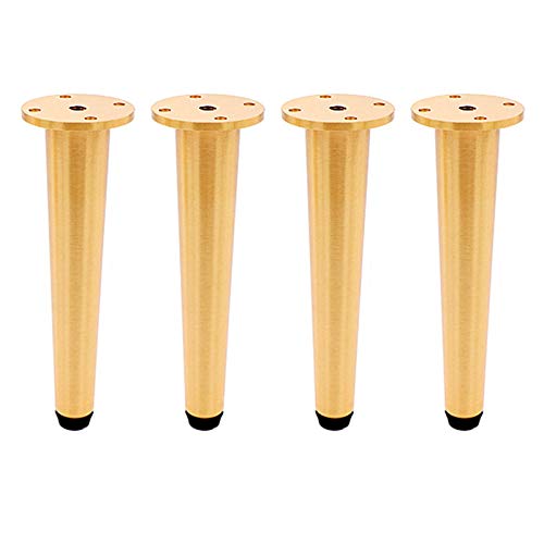 Verstellbare Möbelbeine aus reinem Messing, 15 cm, Ersatz für Sofa, Couchtisch und TV-Schrank, 6 mm, höhenverstellbar, 4 Stück Verstellbare Möbelbeine aus reinem Messing, 15 cm, Ersatz für Sofa, Couchtisch und TV-Schrank, 6 mm, höhenverstellbar, 4 Stück von Generisch