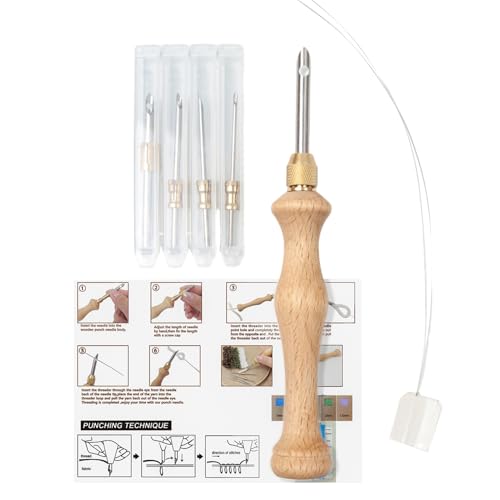 Verstellbare Punch Needle | Punch Needle Threader,Sticknadel Set Für Anfänger Handarbeit Garn Erwachsene Festtagsprojekte Kreative Häkelkunst von Generisch