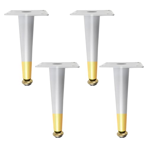 Verstellbare Schrankfüße, 4 Stück, konische Möbelbeine, Eisen mit eloxierter Oberfläche, optionale Höhe 10,5–72,5 cm, ideal für Sofa und Tisch Verstellbare Schrankfüße, 4 Stück, konische Möbelbeine, Eisen mit eloxierter Oberfläche, optionale Höhe 10,5–72,5 cm, ideal für Sofa und Tisch von Generisch