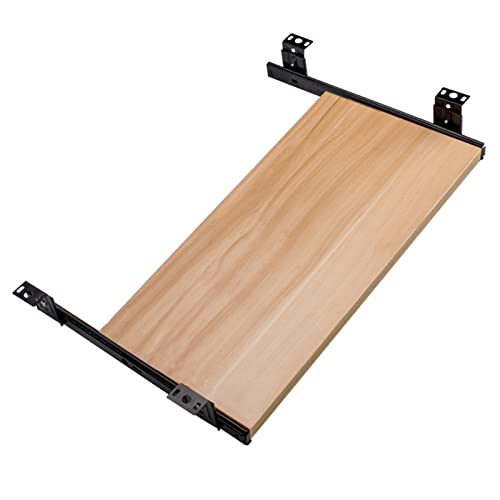 Verstellbare Schreibtischablage aus Holz für Tastatur und Maus – Untertisch-Schiebetablett, höhenverstellbar, A-Teakholz, L 54 cm x B 27 cm, verbessert den Arbeitsplatz Verstellbare Schreibtischablage aus Holz für Tastatur und Maus – Untertisch-Schiebetablett, höhenverstellbar, A-Teakholz, L 54 cm x B 27 cm, verbessert den Arbeitsplatz von Generisch