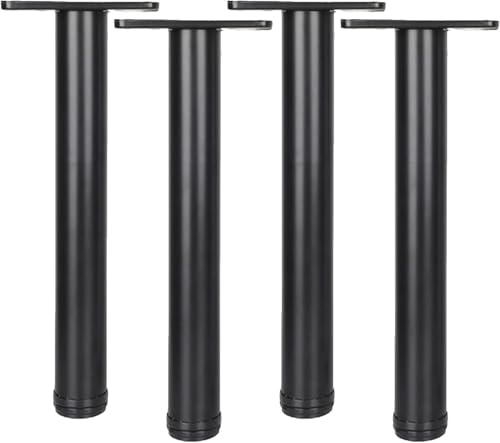 Verstellbare Schreibtischbeine, Möbelbeine aus Metall for Büromöbel, for Esstische, Schreibtische, Bartheken, 4 Stück(80CM) von Generisch