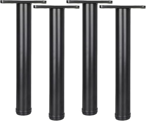 Verstellbare Schreibtischbeine, Möbelbeine aus Metall for Büromöbel, for Esstische, Schreibtische, Bartheken, 4 Stück(90CM) von Generisch