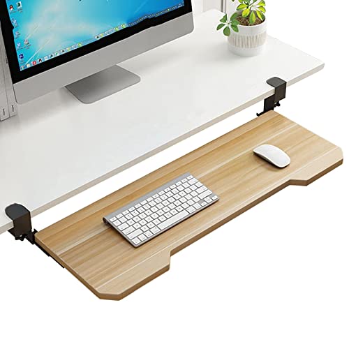 Verstellbare Schreibtischverlängerung und ausziehbare Tastaturablage unter dem Schreibtisch mit 2 C-Klemmen für einfache Installation – platzsparende Lösung für Zuhause und Büro Verstellbare Schreibtischverlängerung und ausziehbare Tastaturablage unter dem Schreibtisch mit 2 C-Klemmen für einfache Installation – platzsparende Lösung für Zuhause und Büro von Generisch