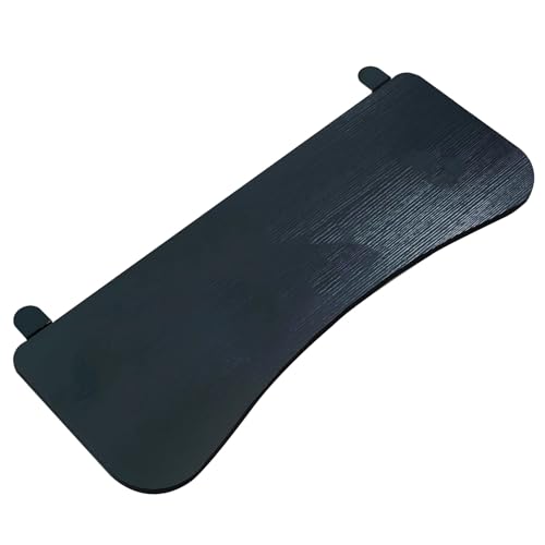 Verstellbare Tastaturablage, 90° faltbar, Schreibtischablage mit C-Klemme, ohne Bohren, Tastaturstütze, ergonomische Ellenbogen-Armlehne, Schwarz (55 cm) von Generisch