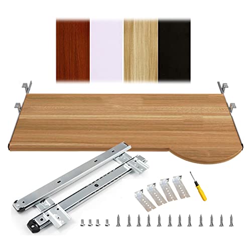 Verstellbare Tastaturablage, Schreibtischablage aus Holz mit Mauspad unter dem Schreibtisch, Tastaturhalter, platzsparendes, ergonomisches Design für Heimbüro, Gaming und Workstations Verstellbare Tastaturablage, Schreibtischablage aus Holz mit Mauspad unter dem Schreibtisch, Tastaturhalter, platzsparendes, ergonomisches Design für Heimbüro, Gaming und Workstations von Generisch