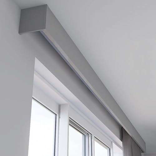Verstellbare Vorhangschiene aus Metall mit Volant, Wand-/Deckenhalterung für einfache Installation, perfekt für Wohn- und Schlafzimmer-Dekor Verstellbare Vorhangschiene aus Metall mit Volant, Wand-/Deckenhalterung für einfache Installation, perfekt für Wohn- und Schlafzimmer-Dekor von Generisch