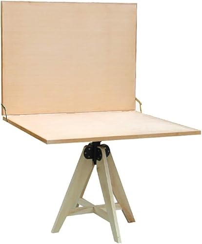 Verstellbare multifunktionale Holzstaffelei – stabiler, faltbarer Zeichentisch für Künstler, Desktop-Kunstständer, perfekt für den professionellen und Hobbygebrauch (transparent) von Generisch