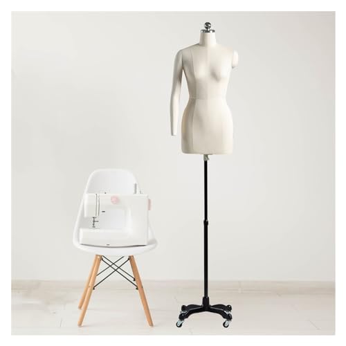 Verstellbare weibliche Kleiderpuppe mit weichen Armen und Universal-Radständer zum Nähen, Schneidern und Präsentieren von Kleidung Verstellbare weibliche Kleiderpuppe mit weichen Armen und Universal-Radständer zum Nähen, Schneidern und Präsentieren von Kleidung von Generisch