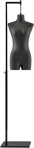 Verstellbarer Halbkörper-Kleid-Ständer zum Aufhängen von Damenkleidung und Hosen, Schneiderei und Präsentation von Generisch
